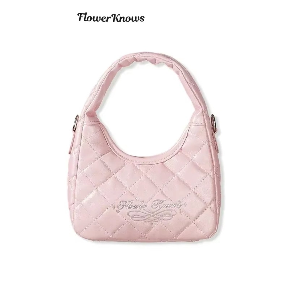 NWOT Limited Edition Flowers Knows Pink Quilted Shoulder Bag